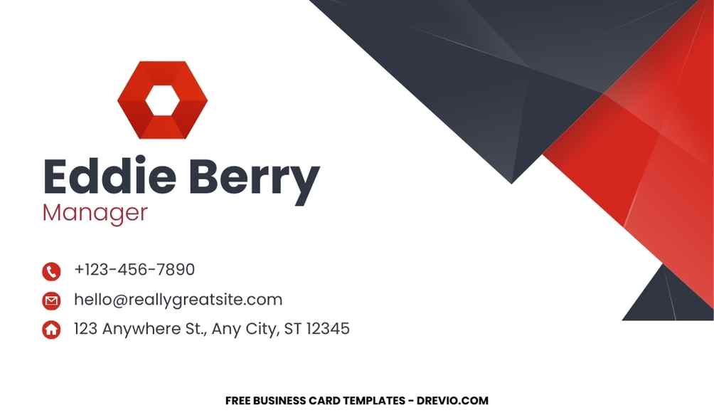 FREE Editable Professional Corporate Business Card