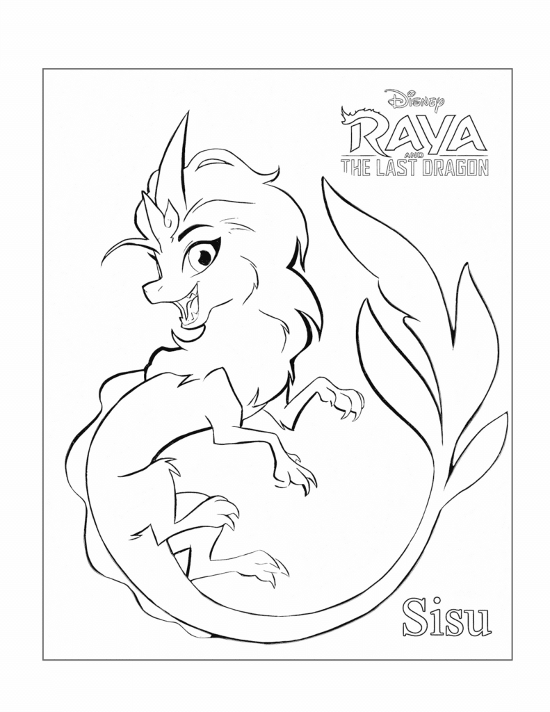 Raya and the Last Dragon Coloring Pages