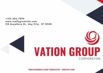 FREE Editable Red Business Card Design Template