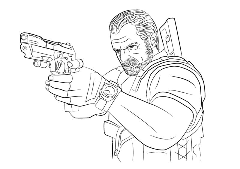 Resident Evil Coloring Pages