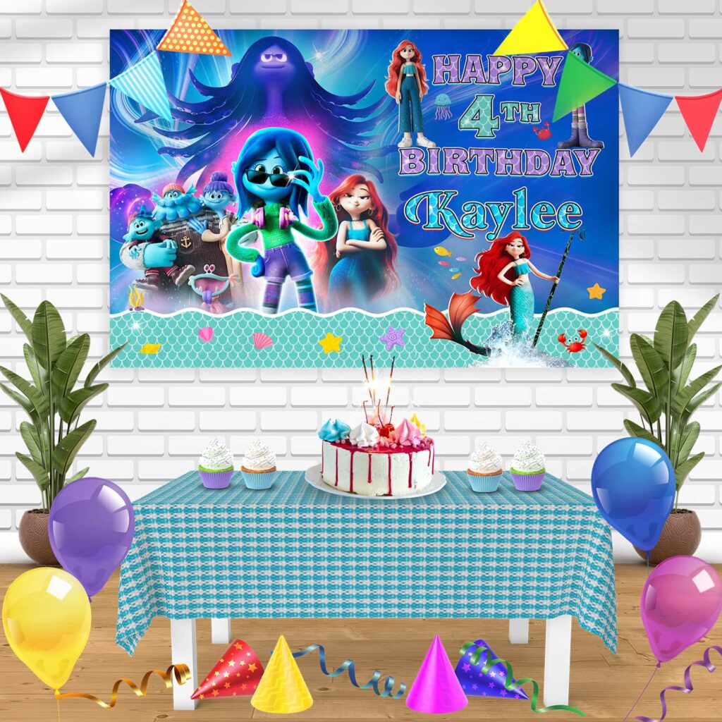 Ruby Gillman Teenage Kraken Birthday Banner