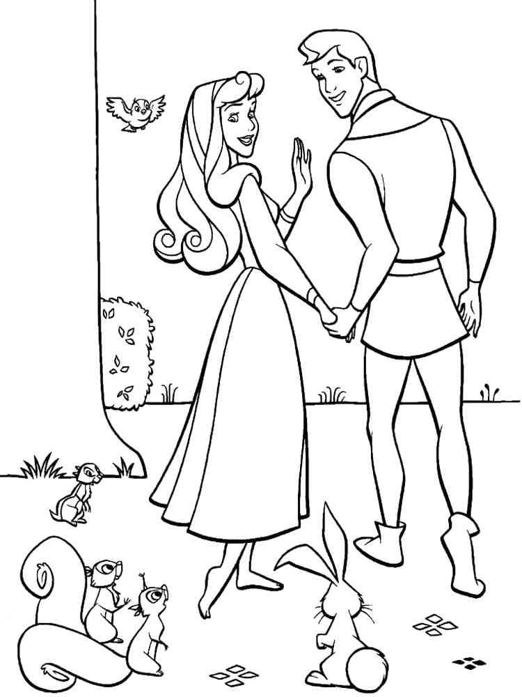 Sleeping Beauty Coloring Page