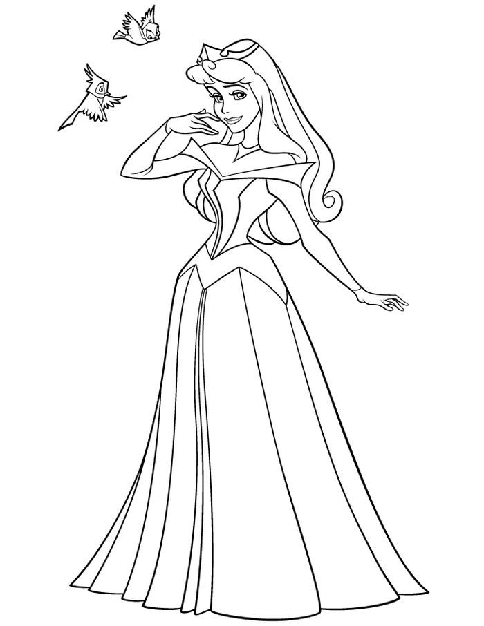 Sleeping Beauty Coloring Page