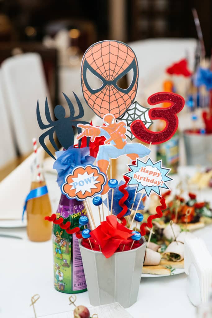 Birthday in the style of Spider-Man