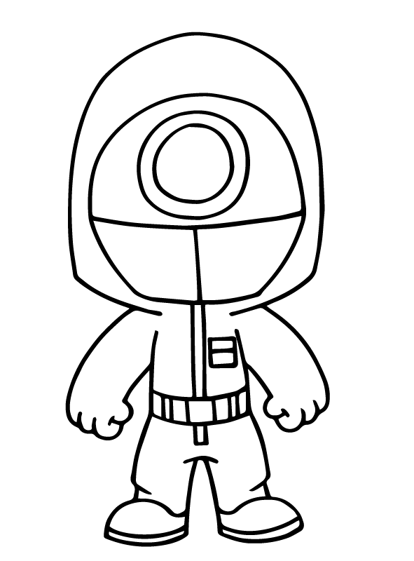 Squid Game Coloring Page