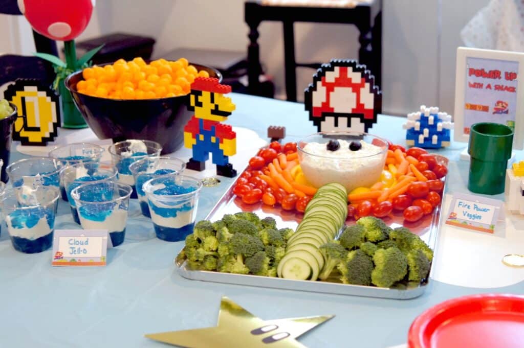 Super Mario Birthday Dessert Table