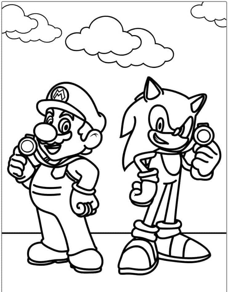 Super Mario Coloring Page