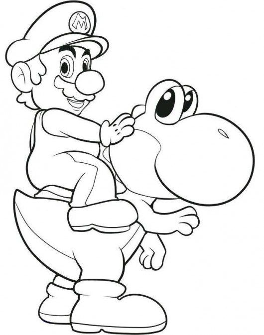 Super Mario Coloring Page