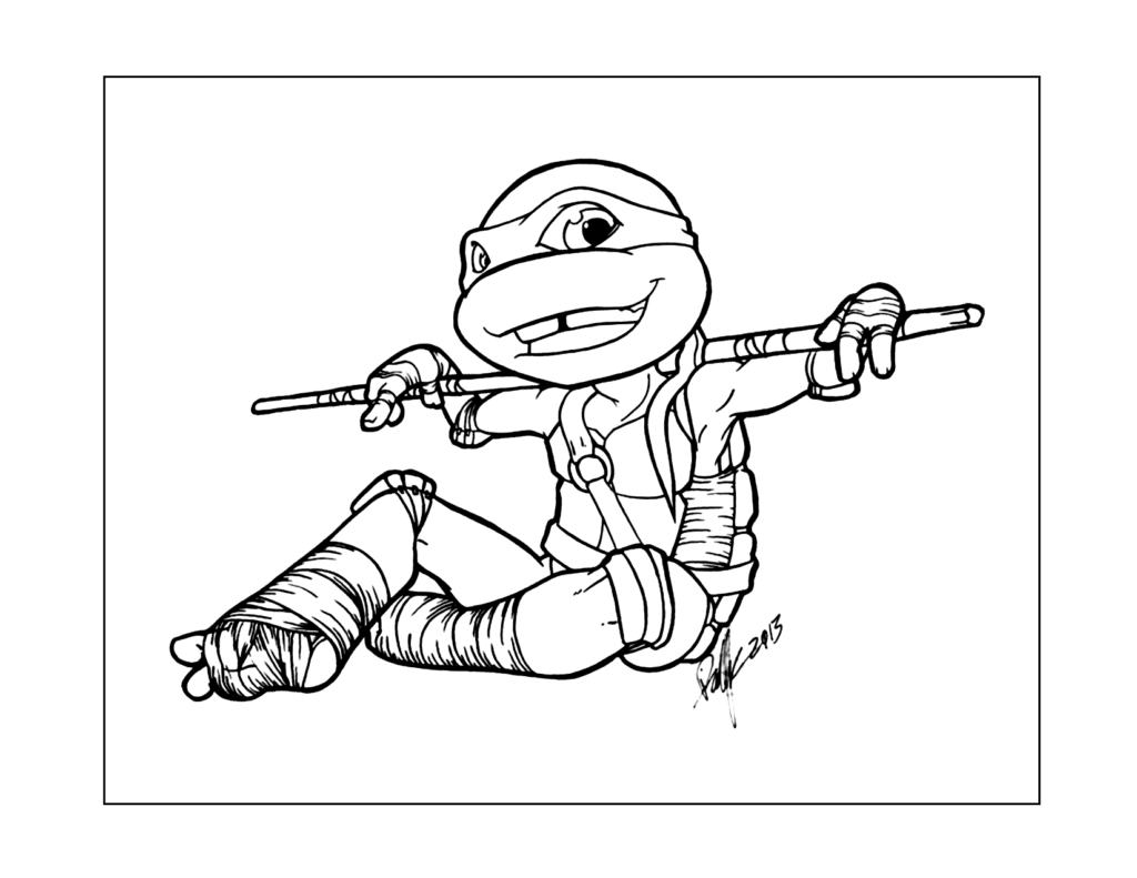 TNMT Coloring Page