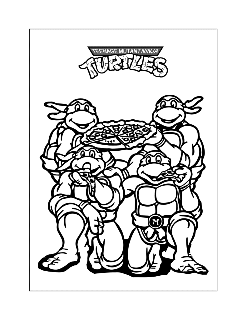 TNMT Coloring Page