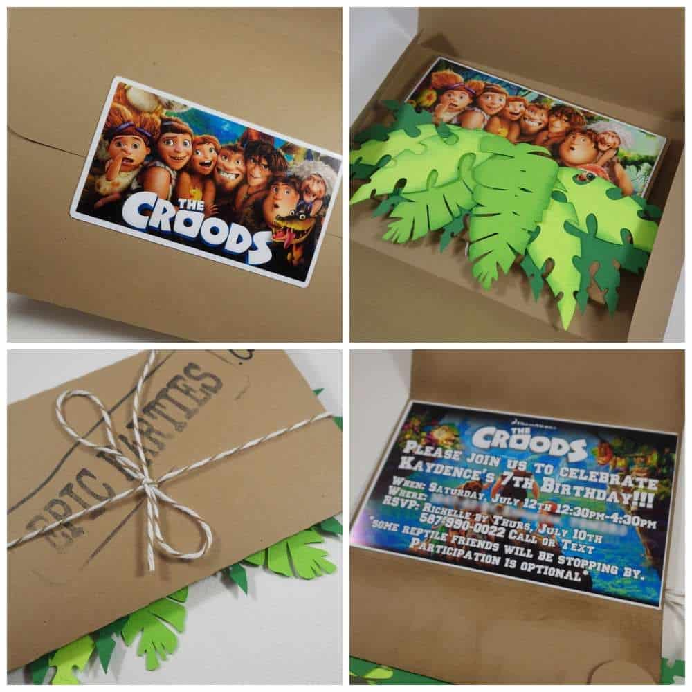 The Croods Birthday Invitations