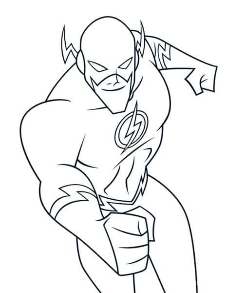 The Flash Coloring Page