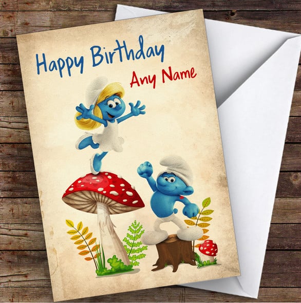 The Smurfs Birthday Invitations