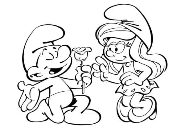 The Smurfs Coloring Page