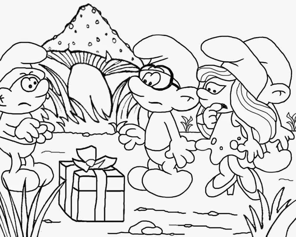 The Smurfs Coloring Page