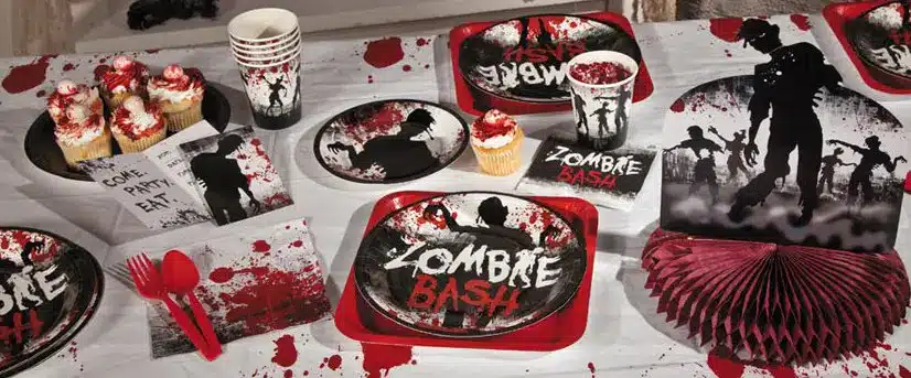 The Walking Dead Birthday Party Table Setting