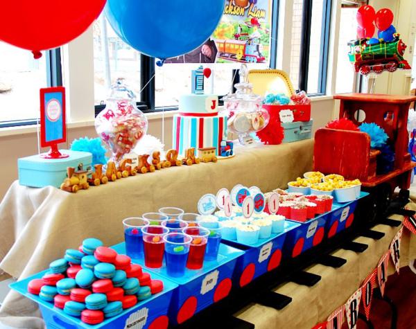 Thomas and Friends Birthday Dessert Table