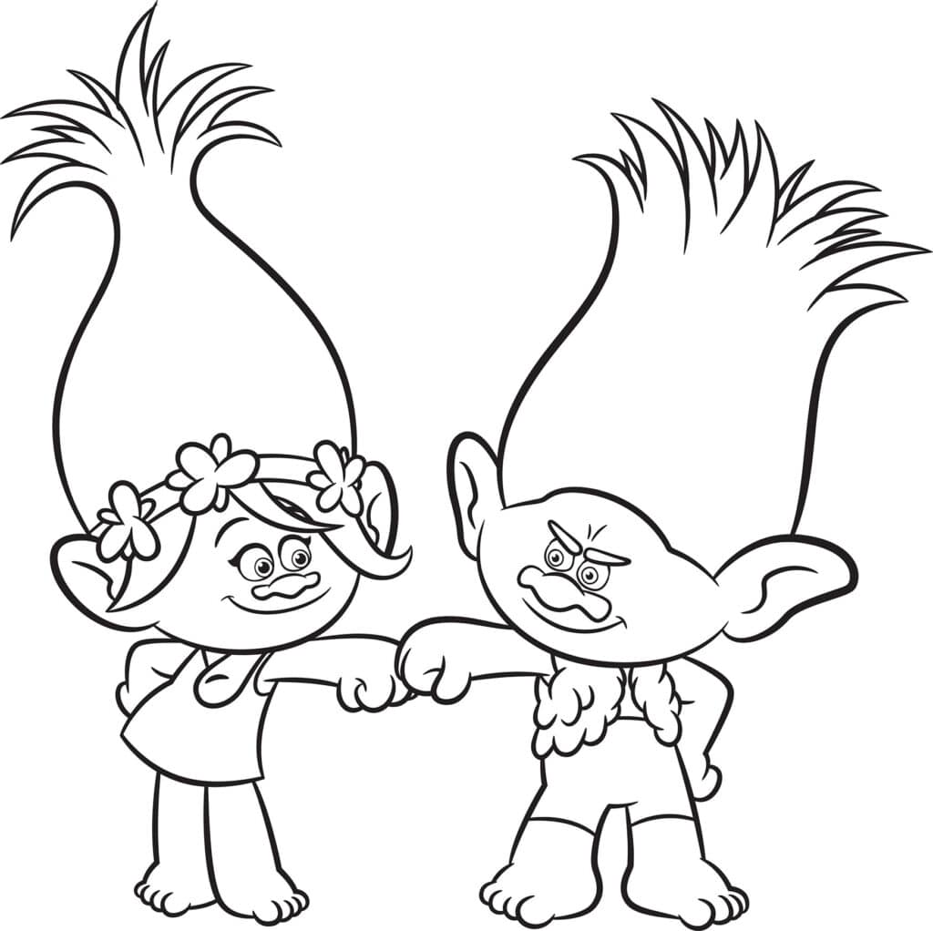 Trolls Coloring Pages