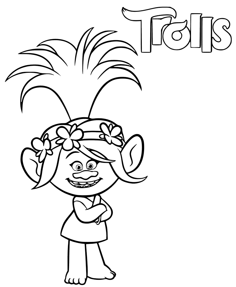 Trolls Coloring Pages