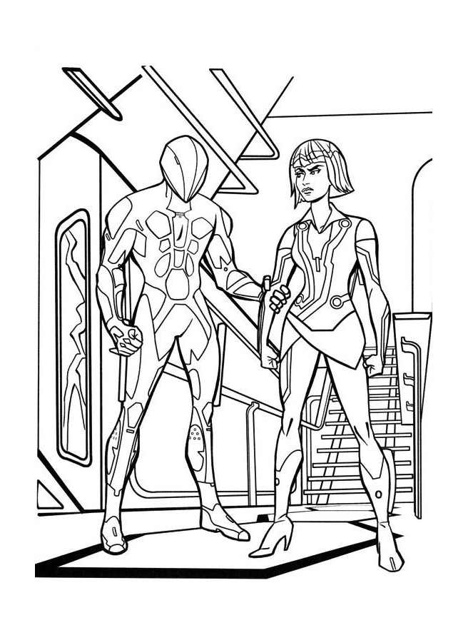 Tron Legacy Coloring Page