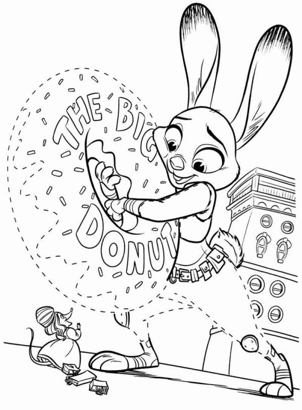 Zootopia Coloring Page