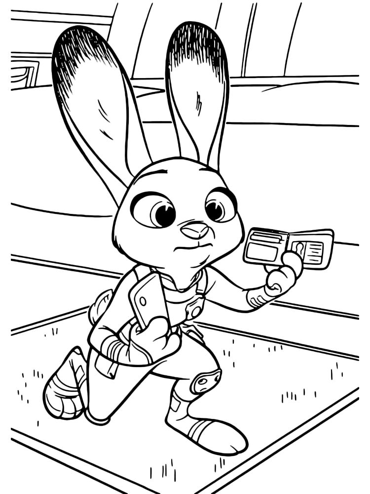 Zootopia Coloring Page