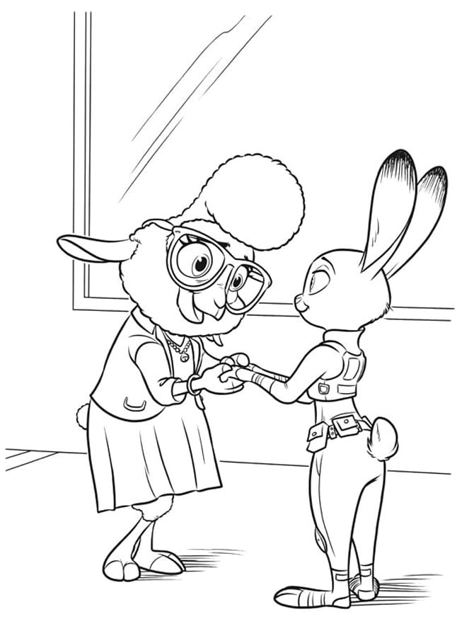 Zootopia Coloring Page