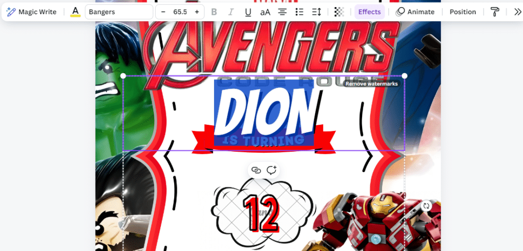 how to edit marvel avengers birthday invitations