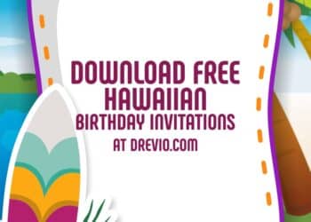 FREE Editable Hawaiian Birthday Invitation