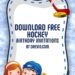 FREE Editable Hockey Birthday Invitation