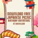 FREE Editable Japanese Picnic Birthday Invitation