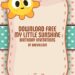 FREE Editable My Little Sunshine Birthday Invitation