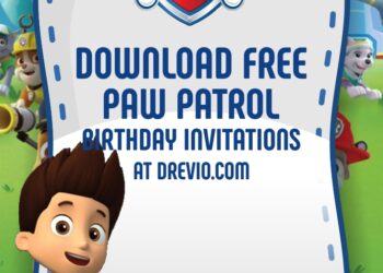 FREE Editable Paw Patrol Birthday Invitation