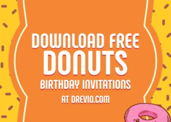 Donut Birthday Invitation