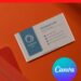 10+ Soothing Beige & Blue Canva Business Card Templates G