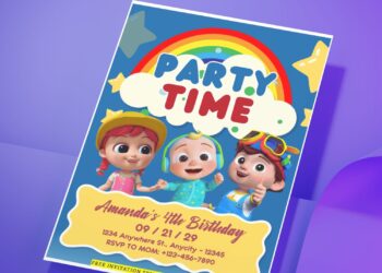 Creating Adorable Cocomelon Invitations: Easy 3-Steps DIY Templates D