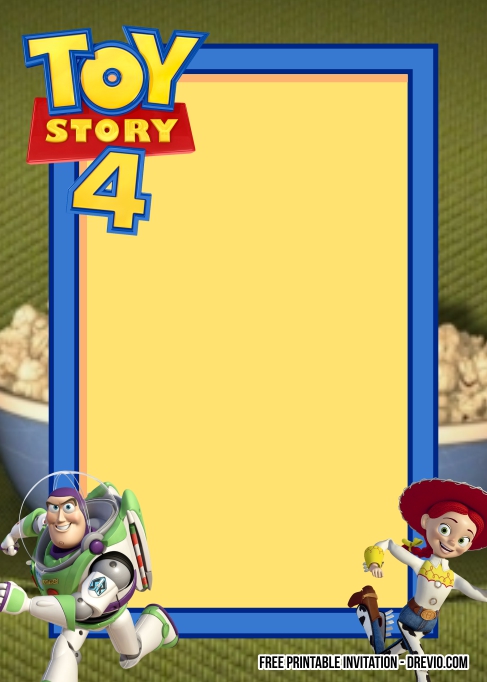 FREE Editable Toy Story 4 Birthday Invitations