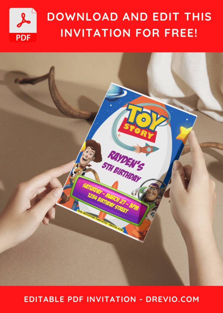 A Complete Toy Story Invitation Template For Fun-Filled Kids Parties A