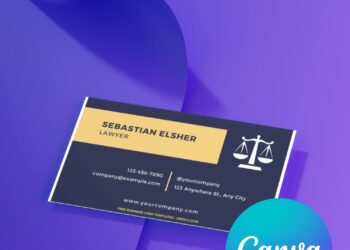 10+ Sleek Law Firm Canva Business Card Templates