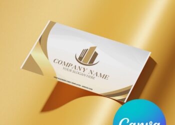10+ Classy Brown & Gold Canva Business Card Templates