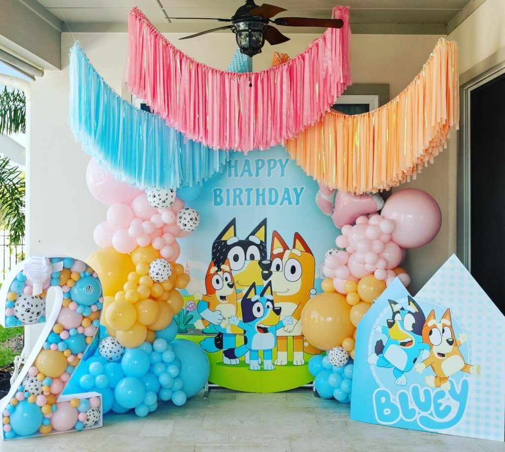 Bluey Birthday Party Backdrop