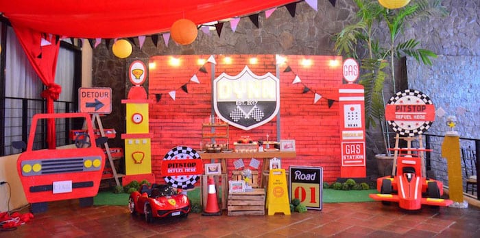 Cars Birthday Party Outdoor