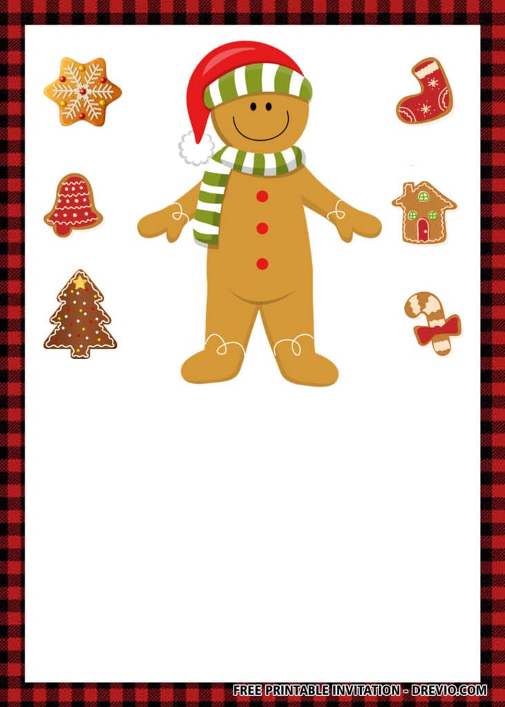 FREE Christmas Cookie Invitations