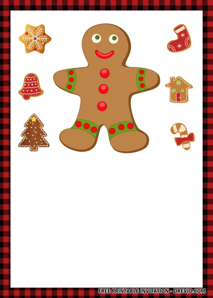 FREE Christmas Cookie Invitations
