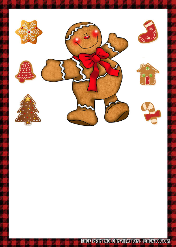 FREE Christmas Cookie Invitations