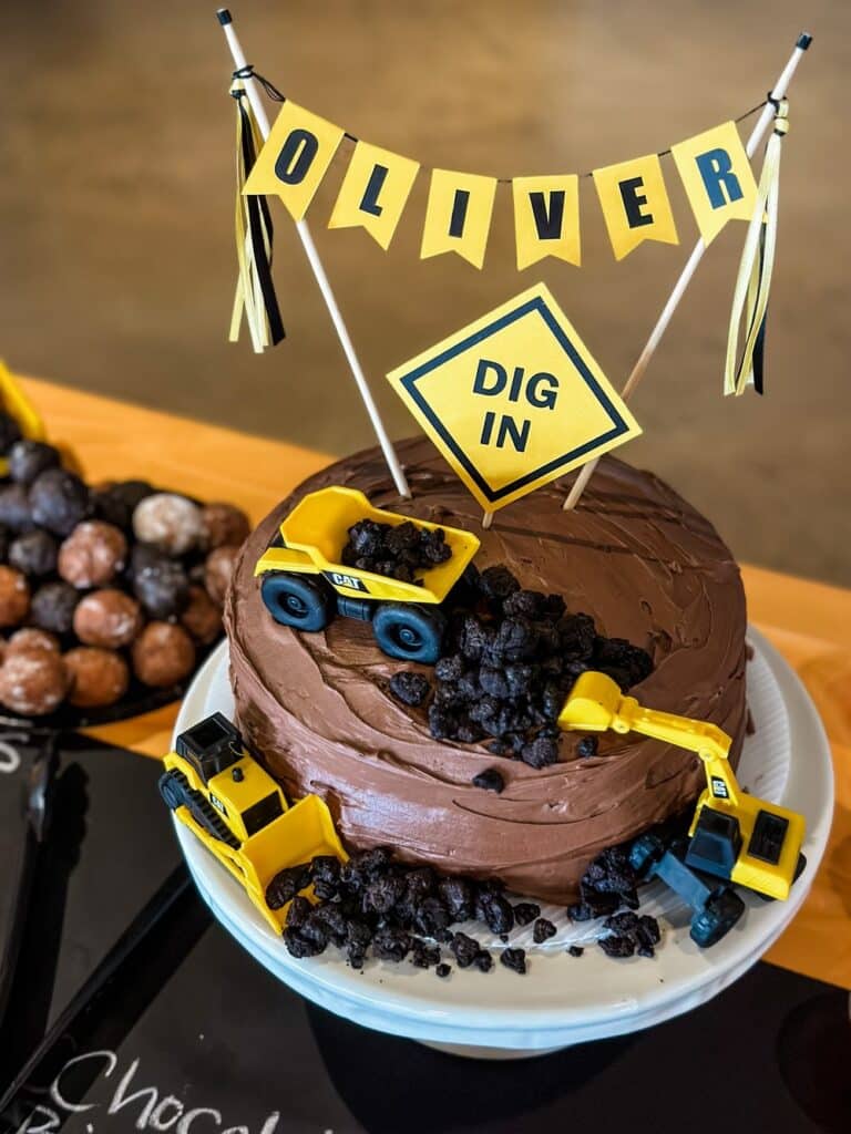 Construction Birthday Cakes