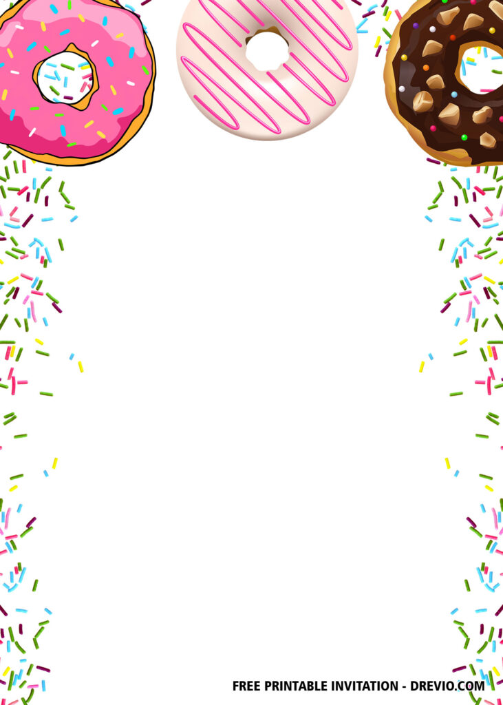 FREE Editable Donut Grow Up Birthday Invitations