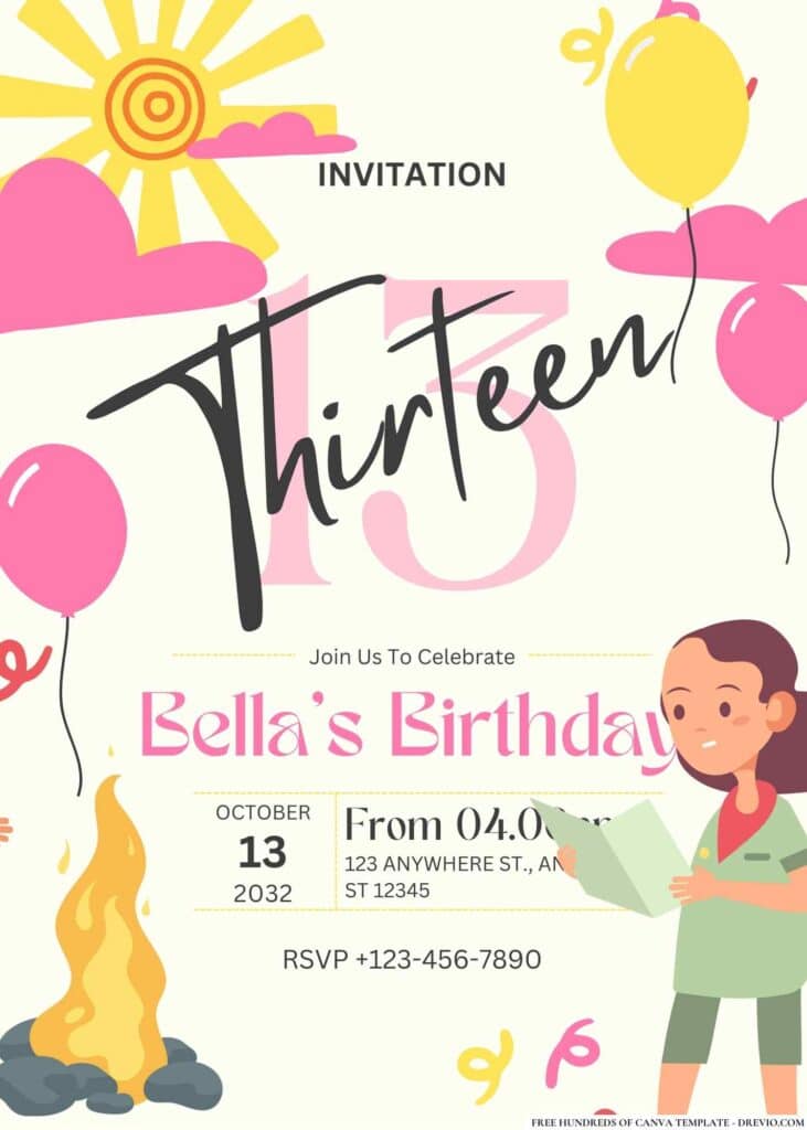 FREE Adventure Awaits Birthday Invitations