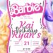 FREE Barbie Birthday Invitations