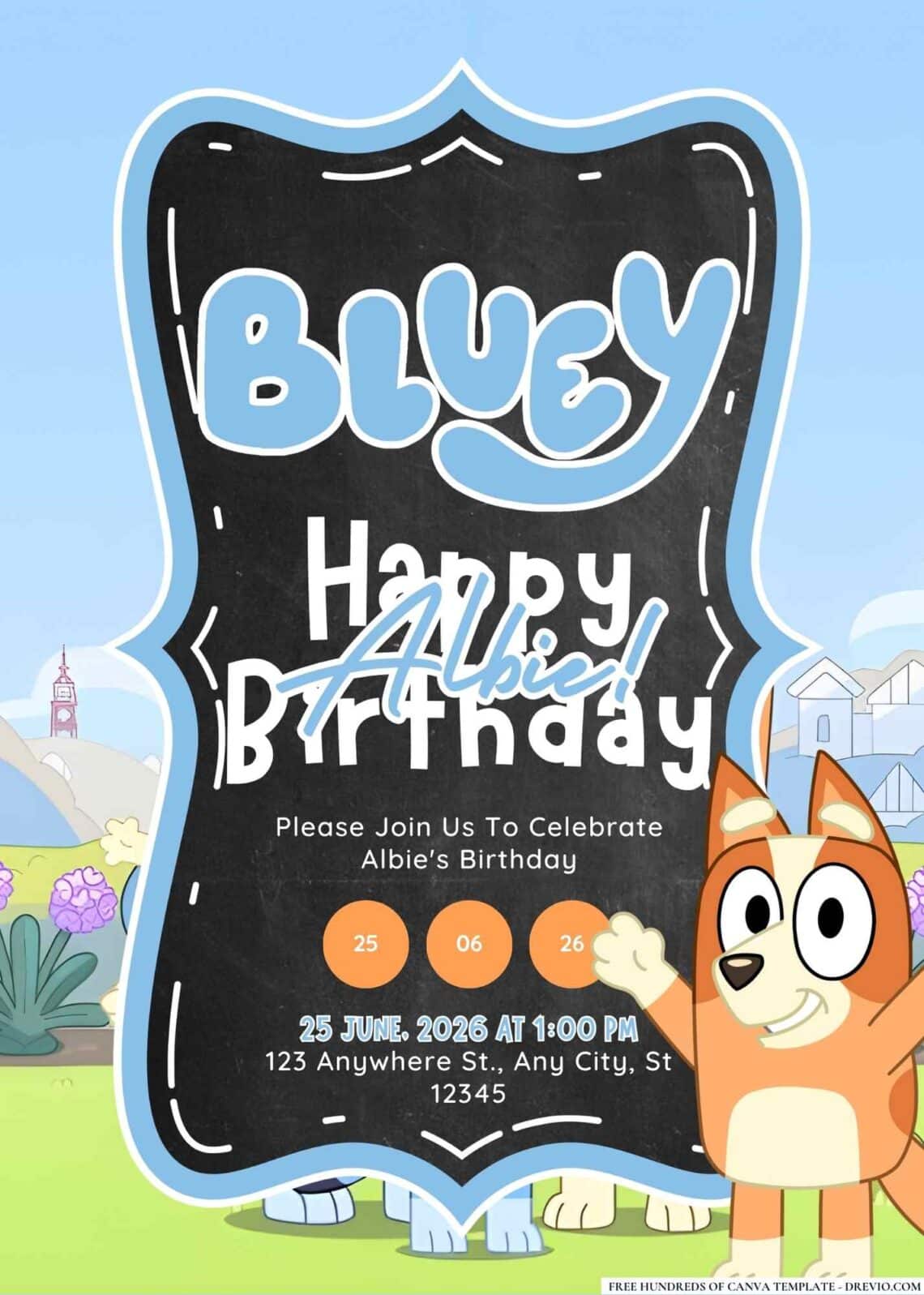 FREE-Bluey-Birthday-Canva-Templates (7) | Download Hundreds FREE ...